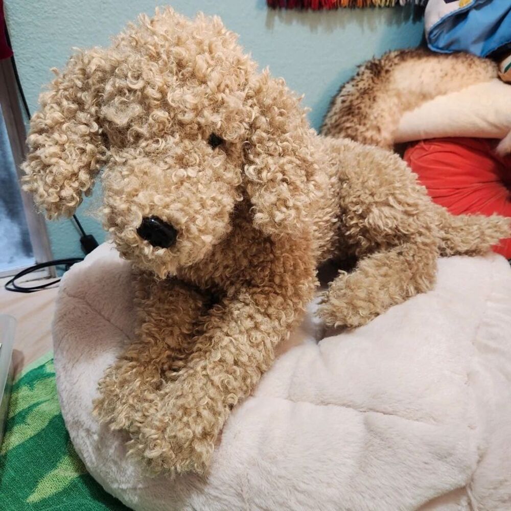 Labradoodle Ditz realistic dog stuffed animal size Large